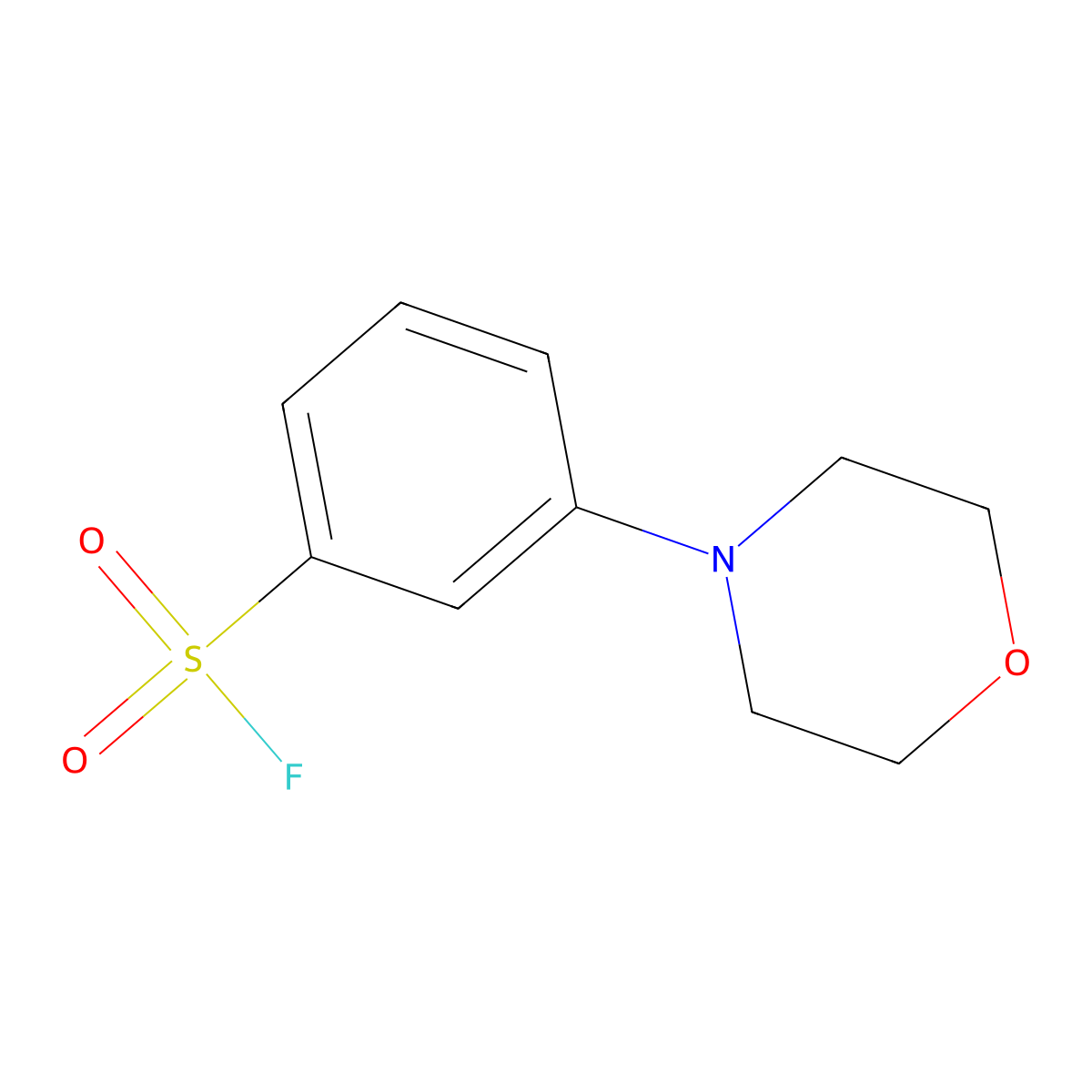 3-(Morpholin-4-yl)benzene-1-sulfonyl fluoride molecular structure, CAS 2870701-68-9