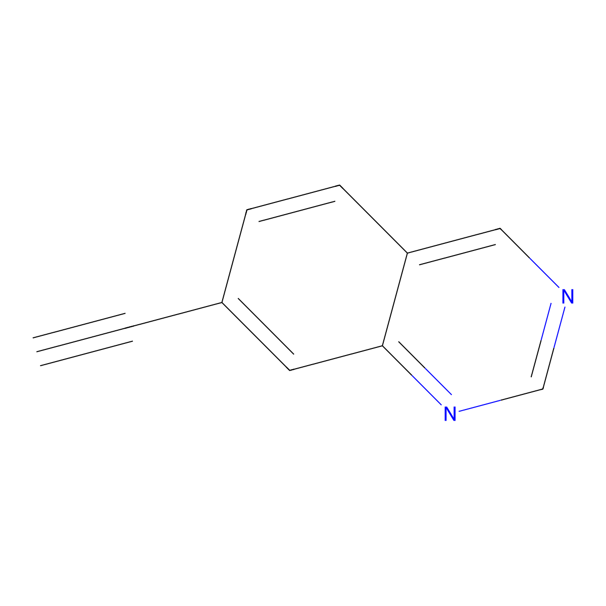 7-Ethynylquinazoline molecular structure, CAS 2870708-02-2