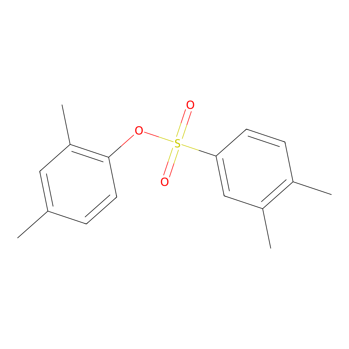 2,4-Dimethylphenyl 3,4-dimethylbenzene-1-sulfonate molecular structure, CAS 2870786-95-9