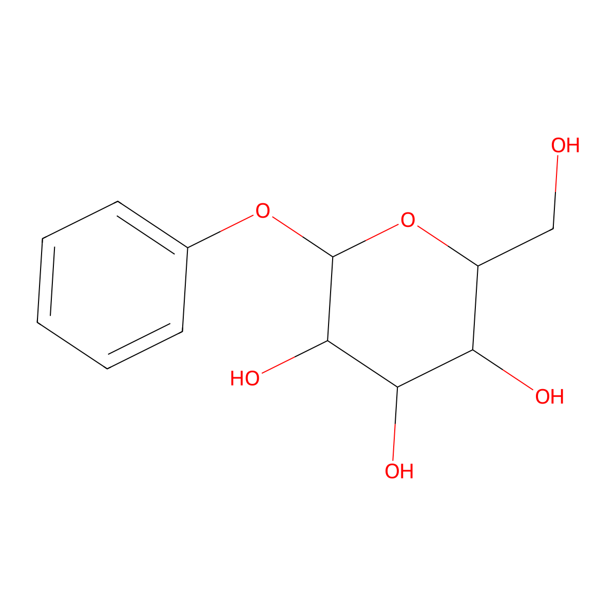 Phenyl-alpha-D-galactopyranoside molecular structure, CAS 2871-15-0