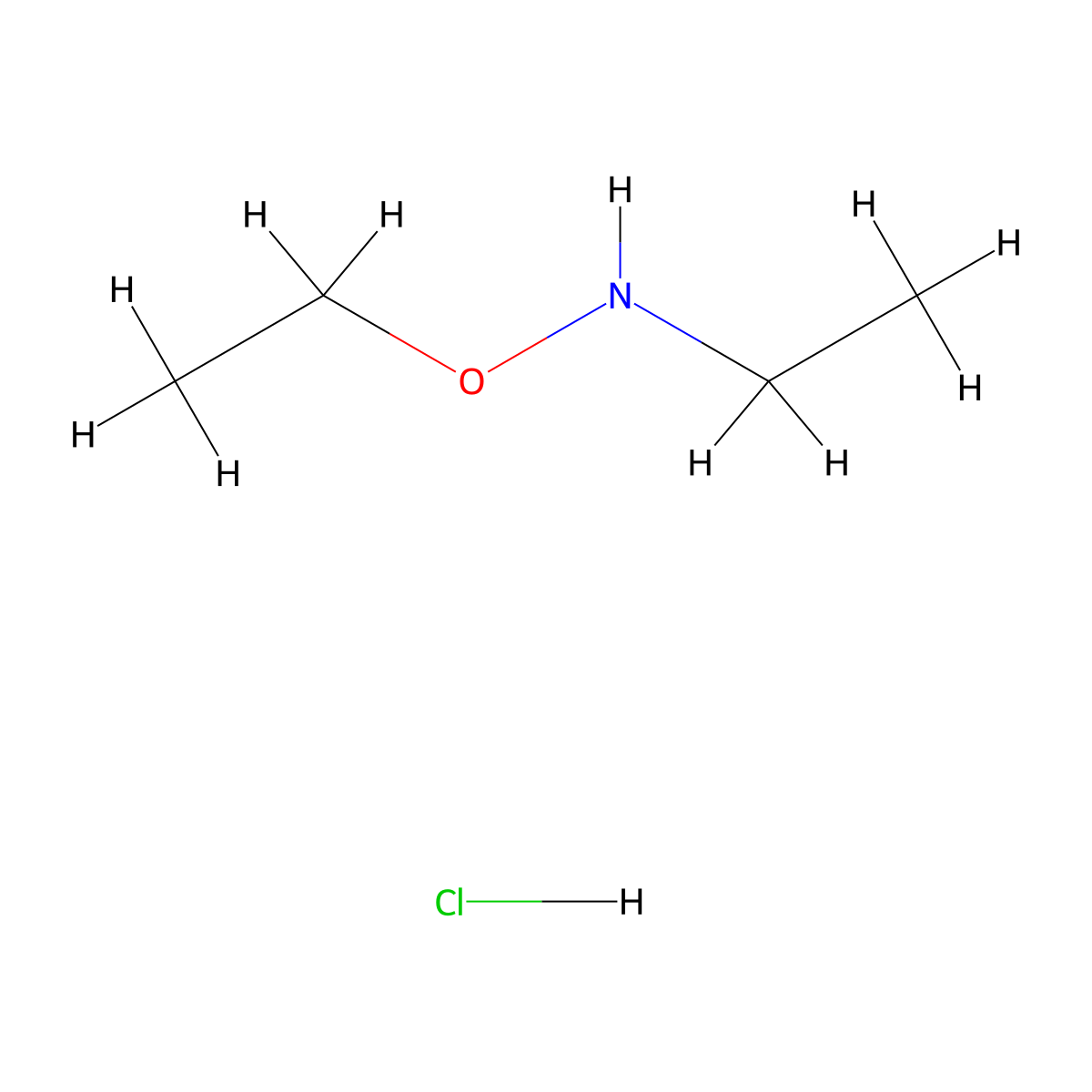 Ethoxy(ethyl)amine hydrochloride molecular structure, CAS 287100-34-9