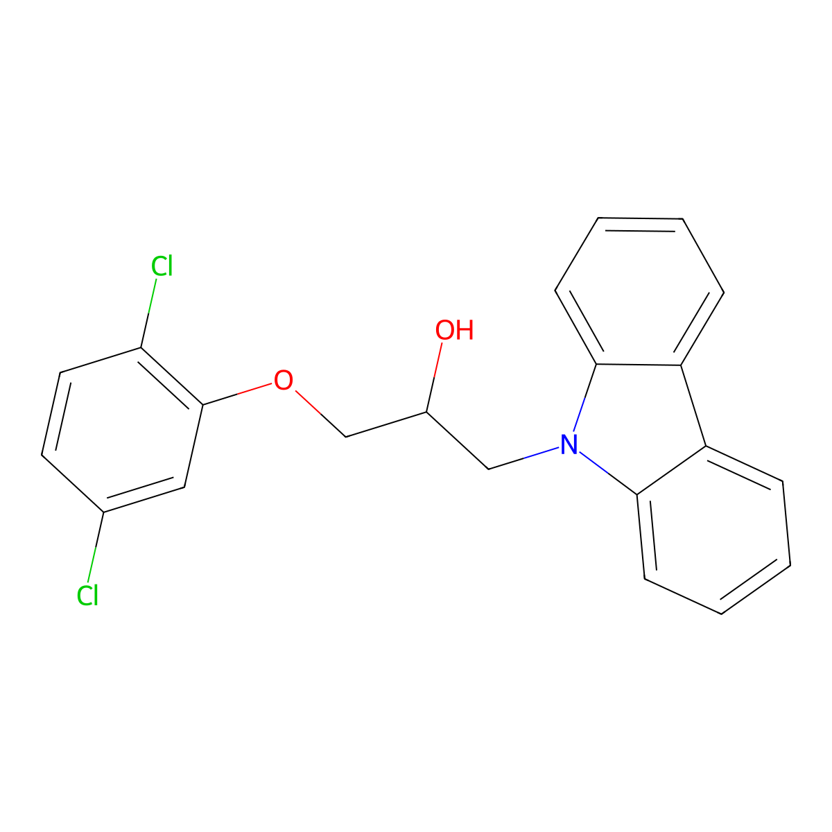 1-(9H-carbazol-9-yl)-3-(2,5-dichlorophenoxy)propan-2-ol molecular structure, CAS 2871001-52-2