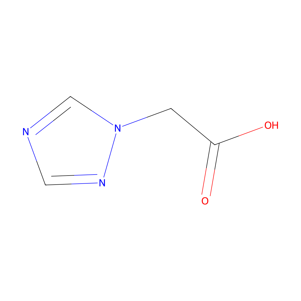 1,2,4-Triazole-1-acetic acid molecular structure, CAS 28711-29-7