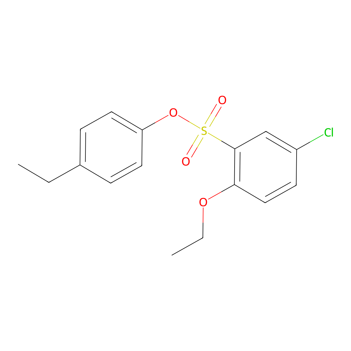 4-Ethylphenyl 5-chloro-2-ethoxybenzene-1-sulfonate molecular structure, CAS 2871122-27-7