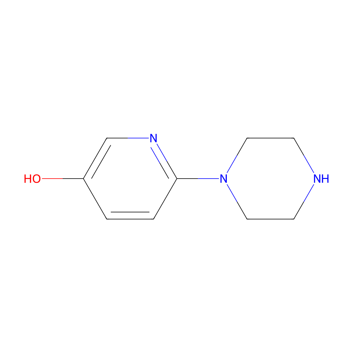 6-(Piperazin-1-yl)pyridin-3-ol molecular structure, CAS 287114-37-8