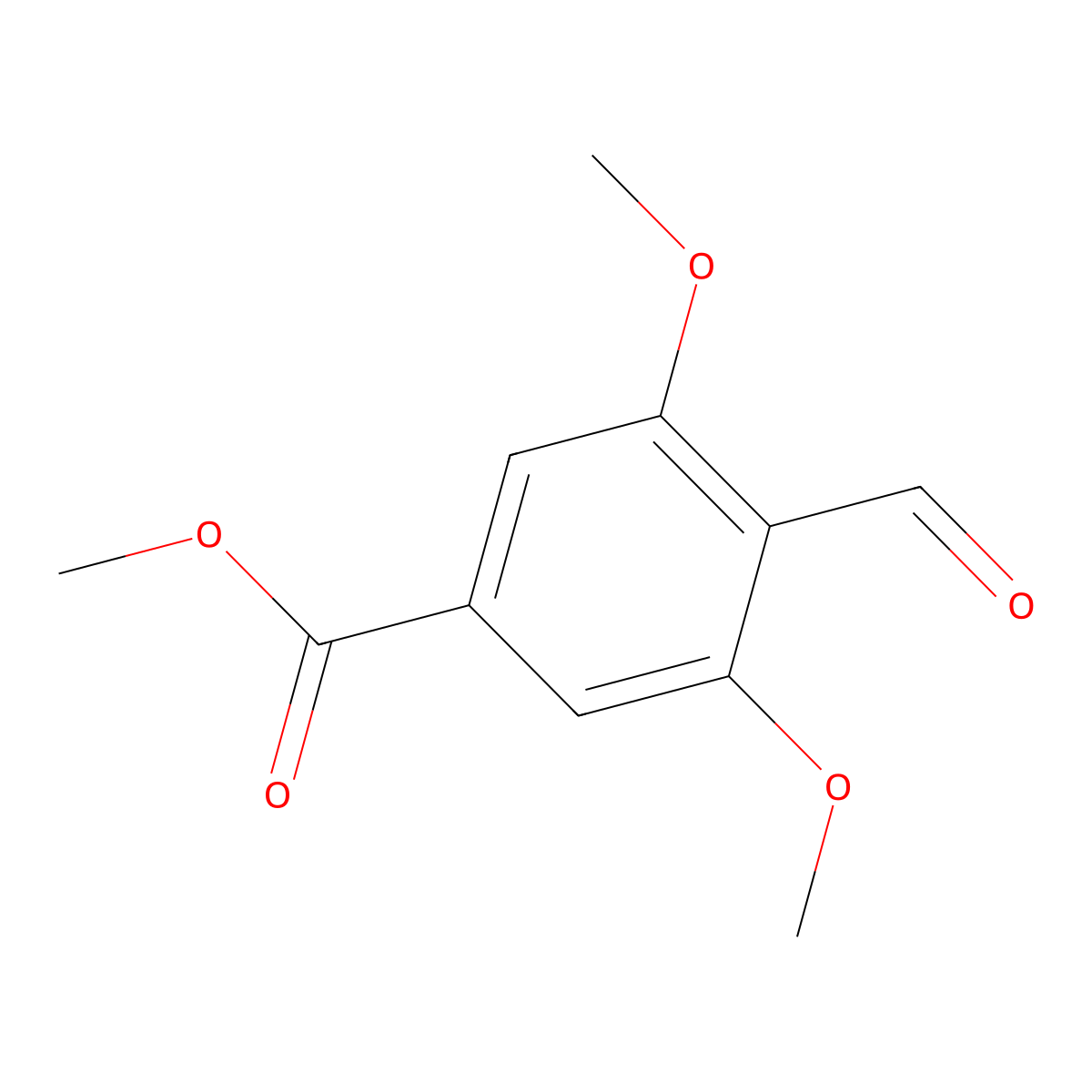 Methyl 4-formyl-3,5-dimethoxybenzoate molecular structure, CAS 287115-69-9