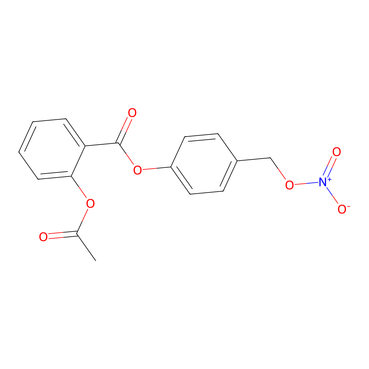 NO-aspirin molecular structure, CAS 287118-97-2