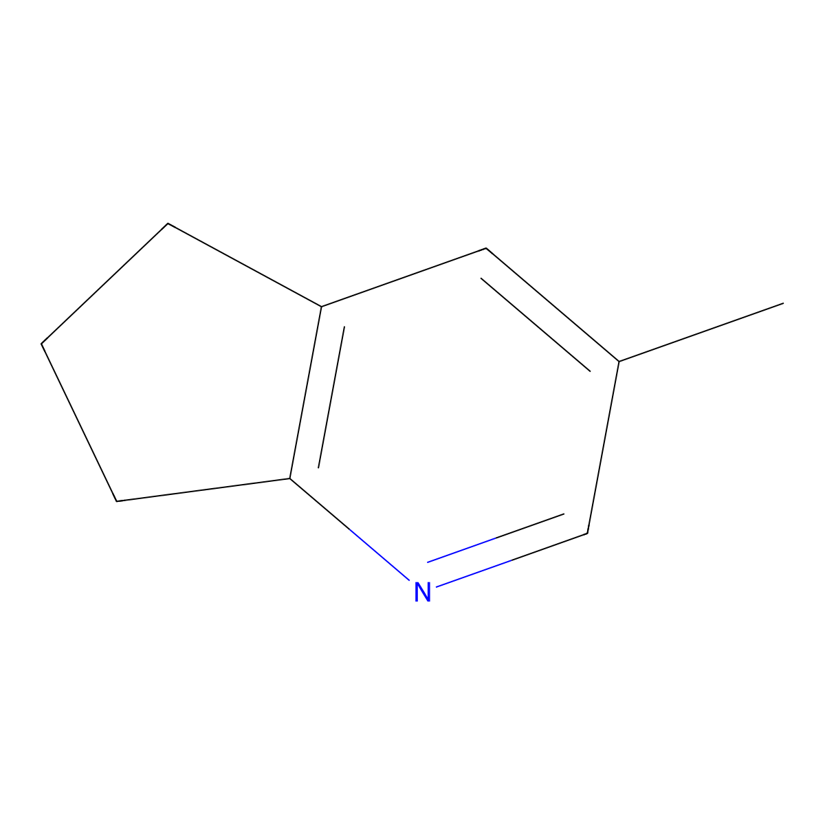 3-Methyl-6,7-dihydro-5h-cyclopenta[b]pyridine molecular structure, CAS 28712-61-0