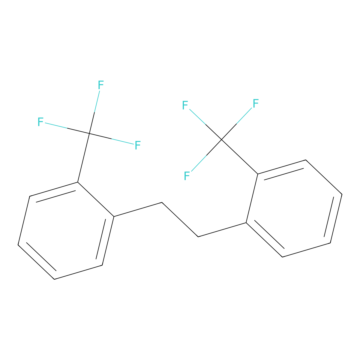 1,2-Bis[2'-(trifluoromethyl)phenyl]ethane molecular structure, CAS 287172-66-1