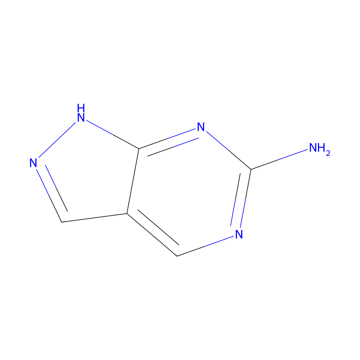 1H-pyrazolo[3,4-d]pyrimidin-6-amine molecular structure, CAS 287177-82-6