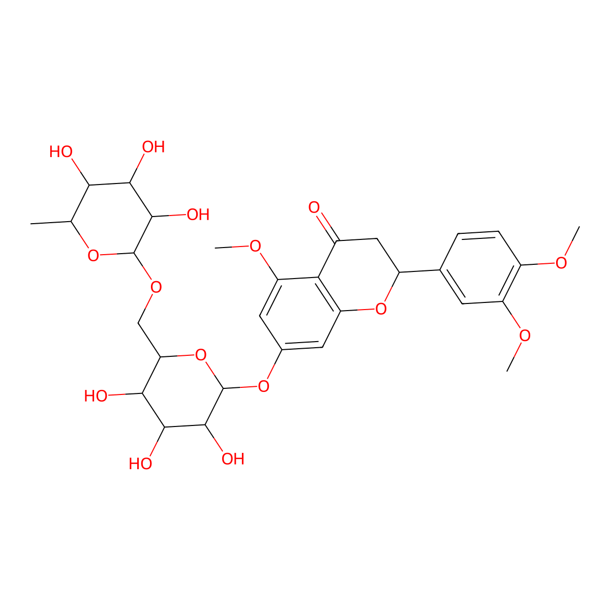 5,3'-Dimethyl hesperidin molecular structure, CAS 28719-21-3
