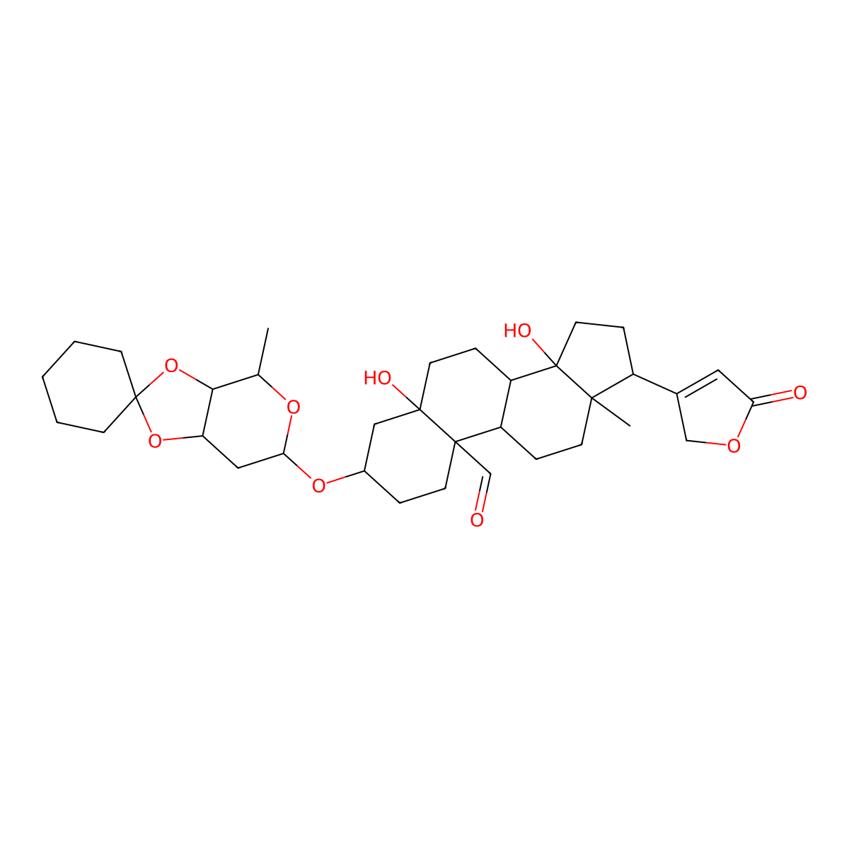 Cyclohexanonhelveticosid [German] molecular structure, CAS 28719-25-7