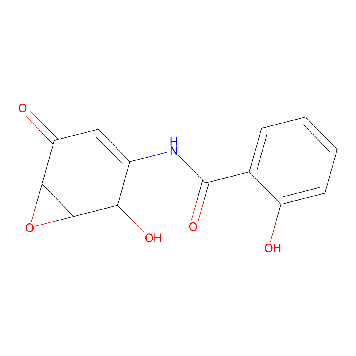 Dehydroxymethylepoxyquinomicin molecular structure, CAS 287194-40-5