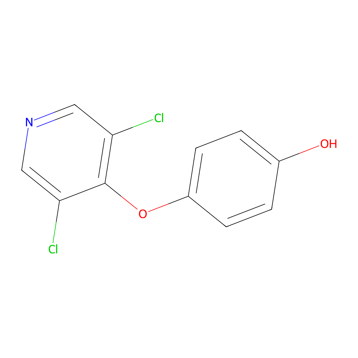 4-(3,5-Dichloro-pyridin-4-yloxy)-phenol molecular structure, CAS 287197-74-4
