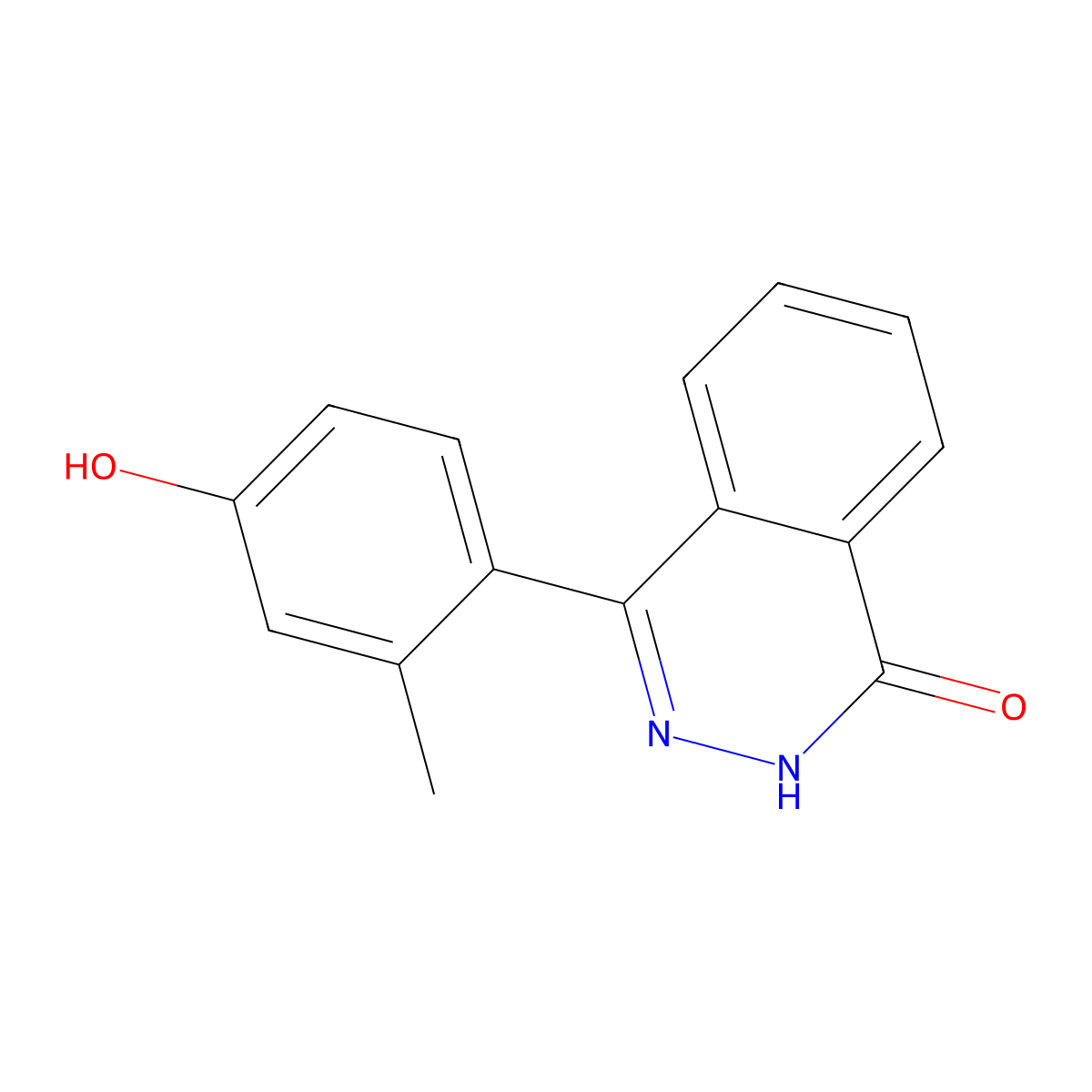 4-(4-Hydroxy-2-methylphenyl)phthalazin-1(2H)-one molecular structure, CAS 287199-94-4