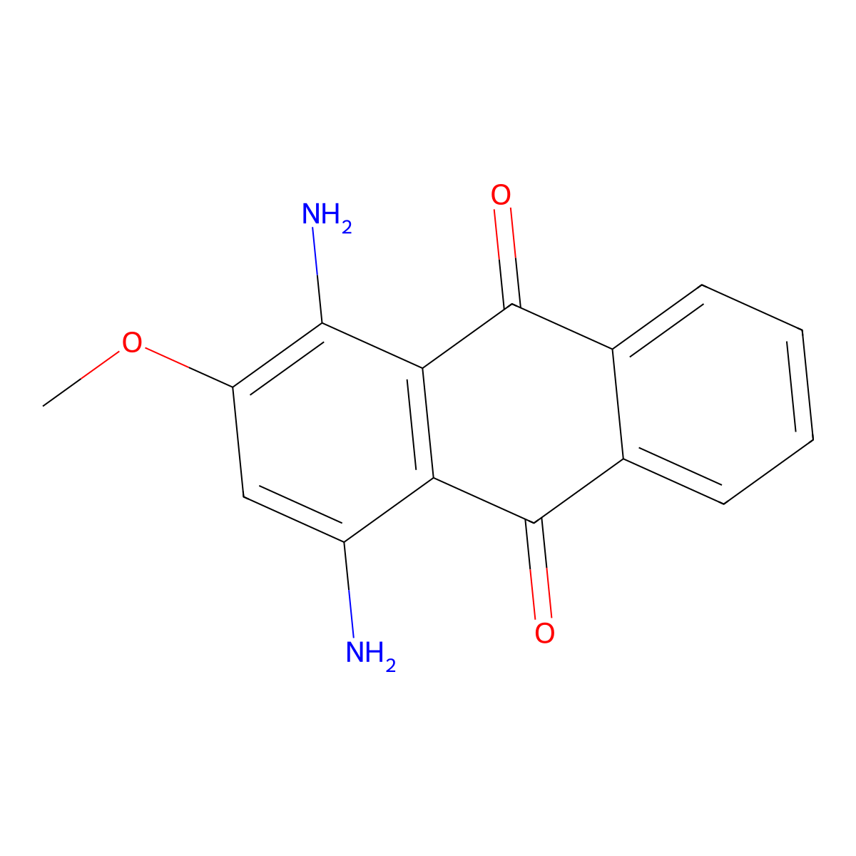 Disperse Red 11 molecular structure, CAS 2872-48-2