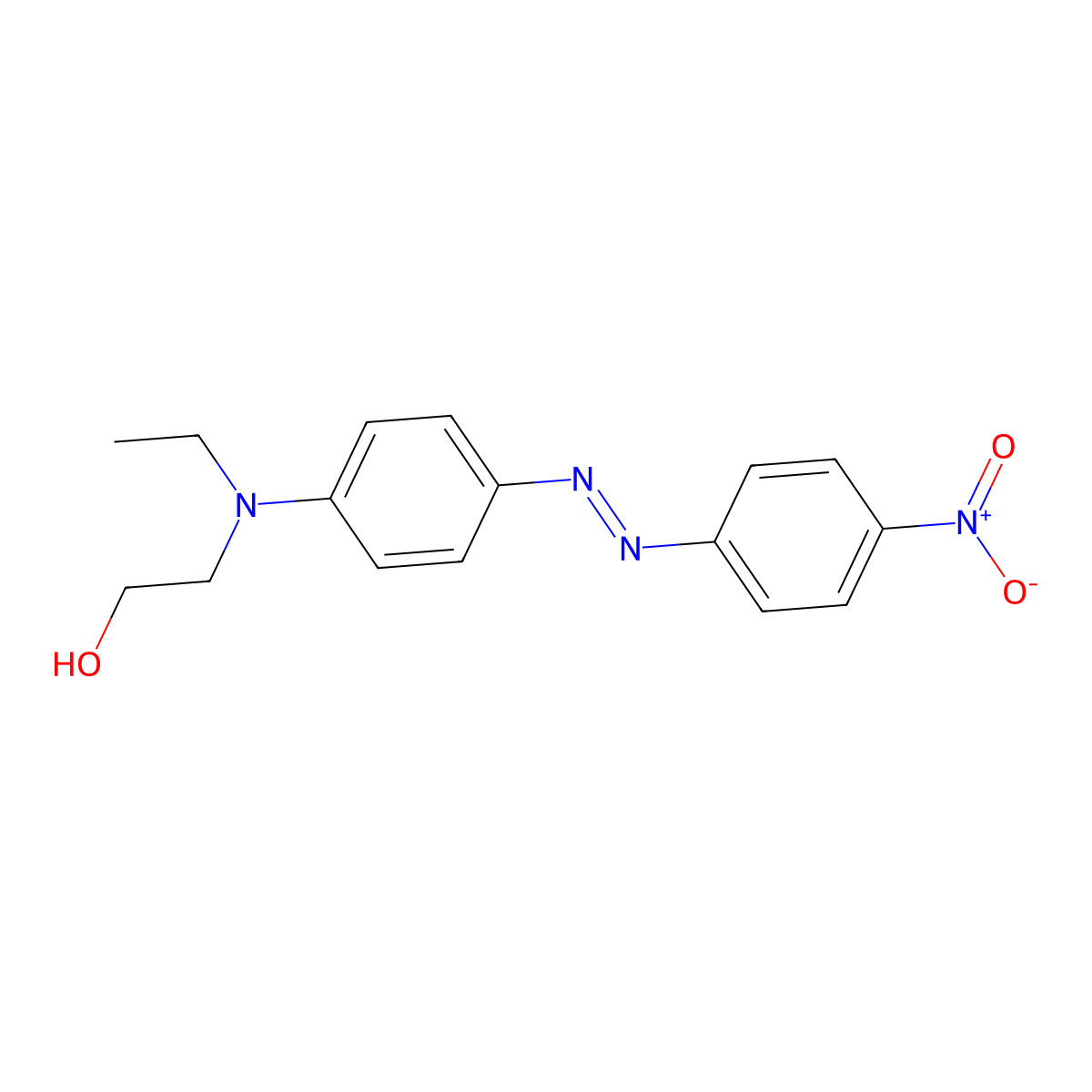 Disperse red 1 molecular structure, CAS 2872-52-8