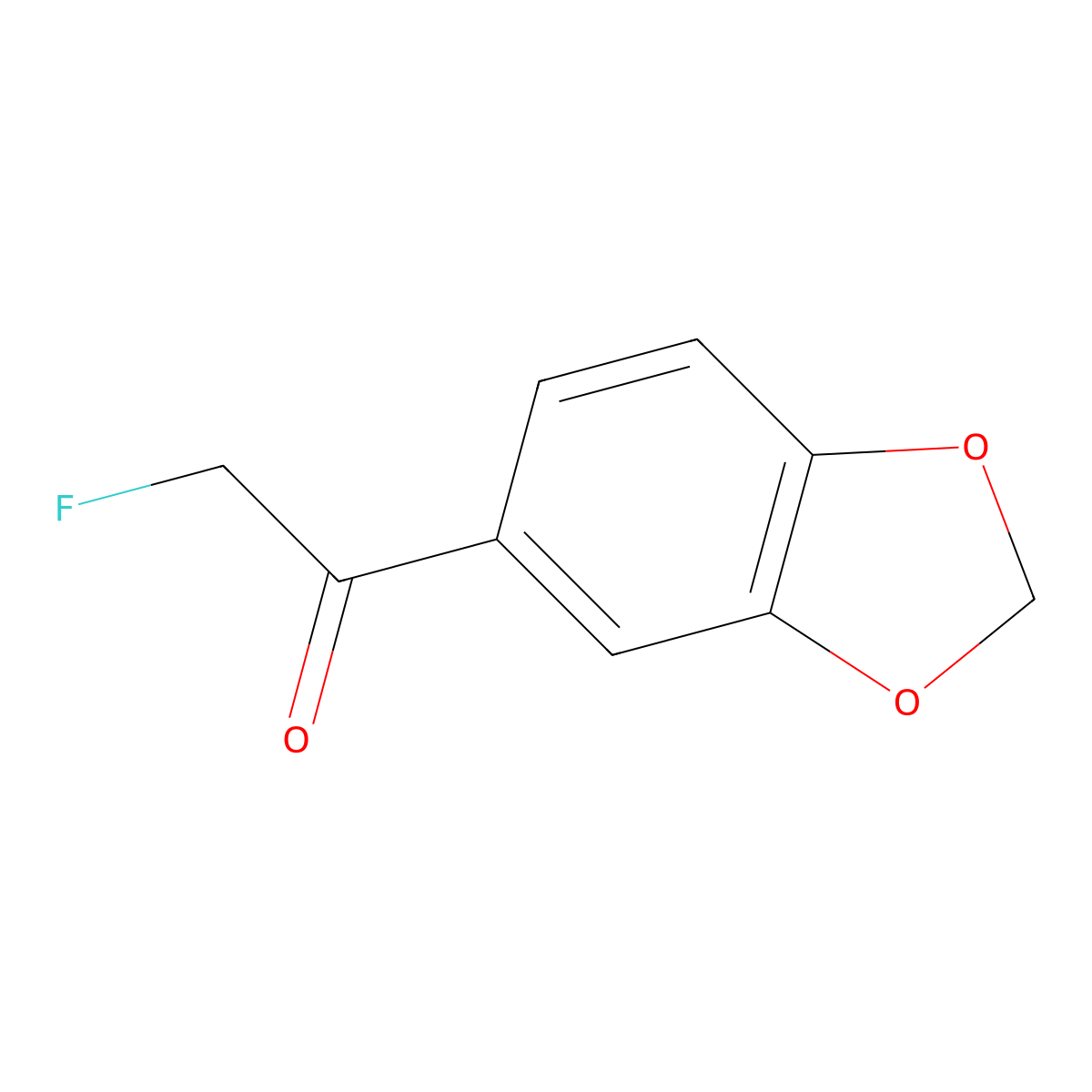 1-(2H-1,3-Benzodioxol-5-yl)-2-fluoroethan-1-one molecular structure, CAS 287204-25-5