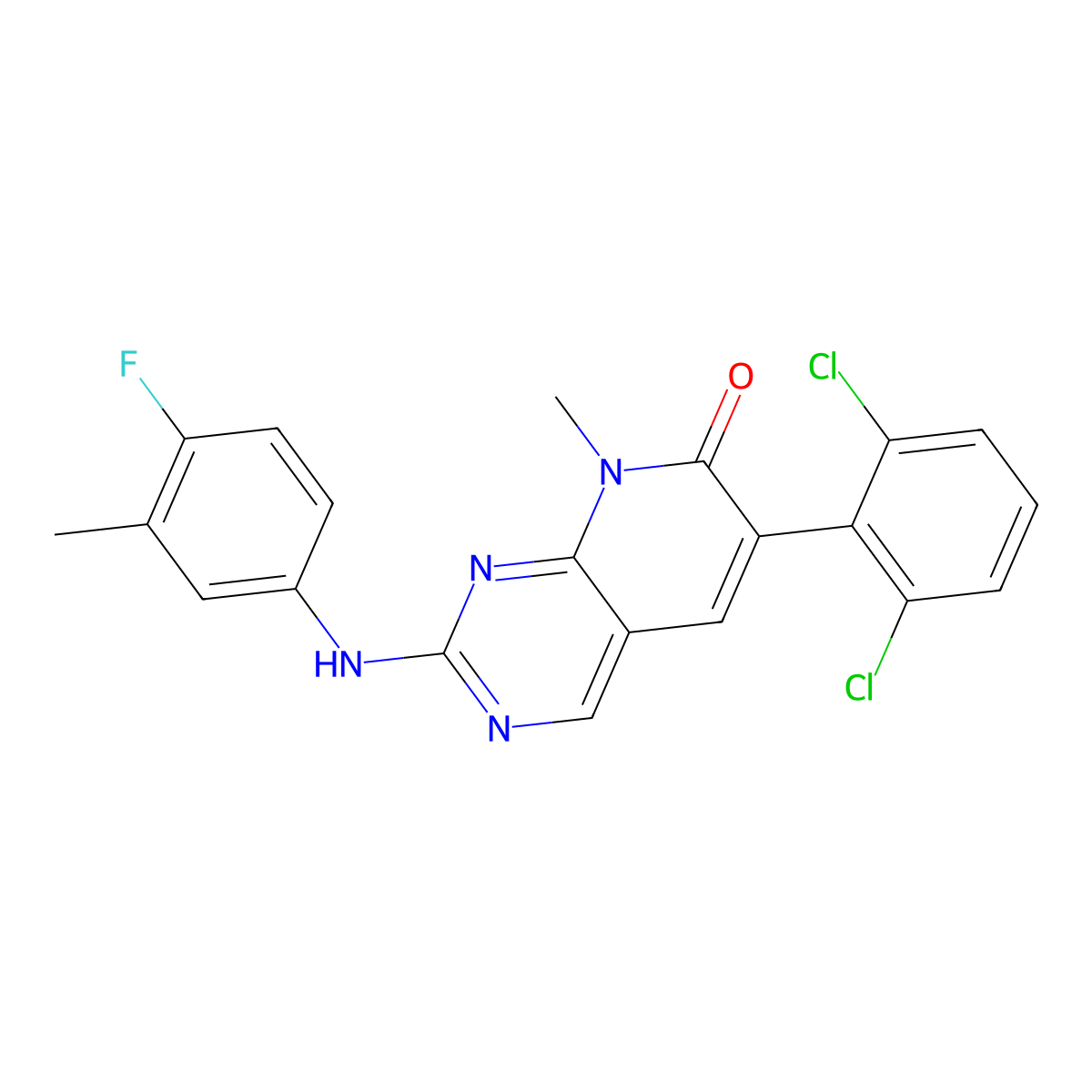 PD-180970 molecular structure, CAS 287204-45-9