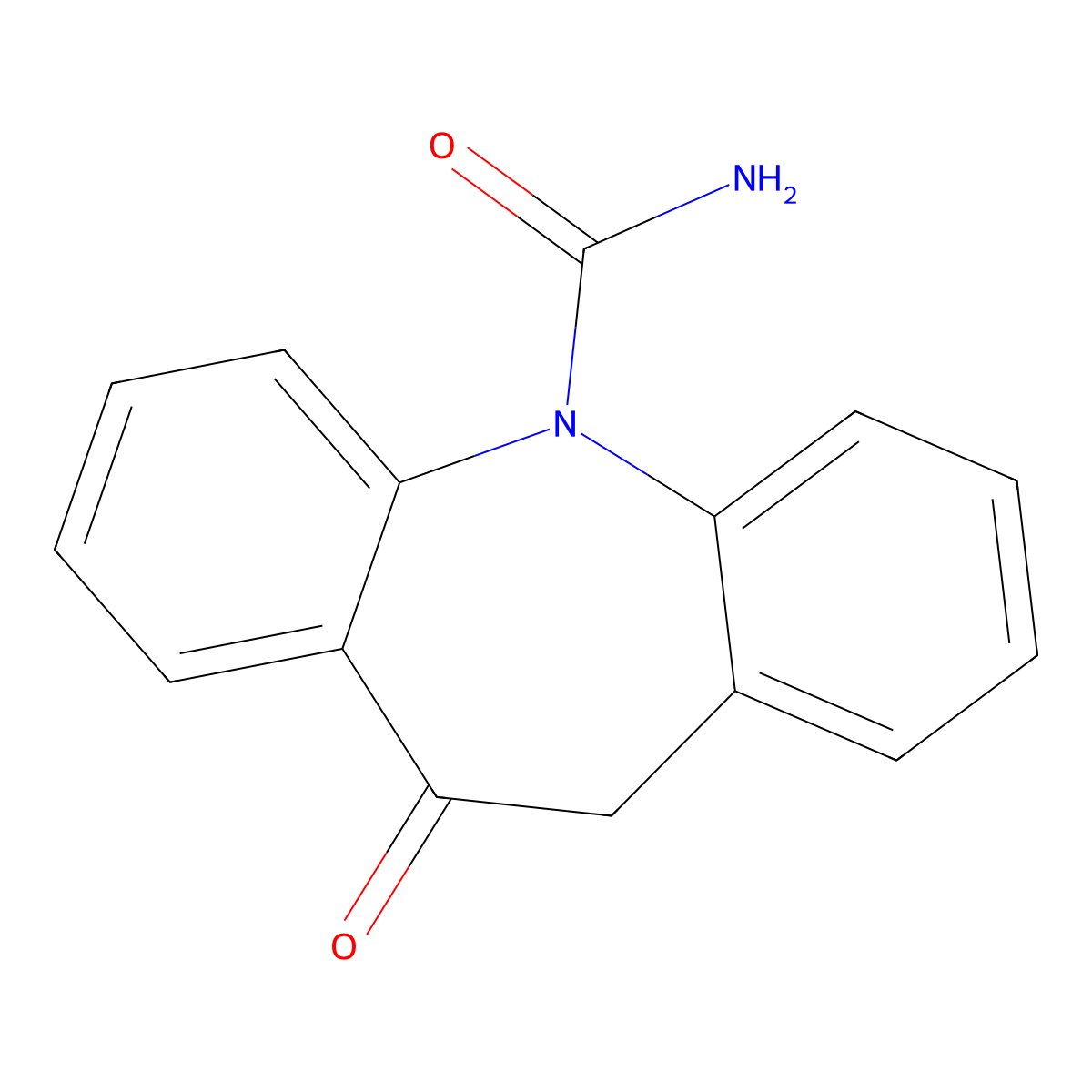 Oxcarbazepine molecular structure, CAS 28721-07-5