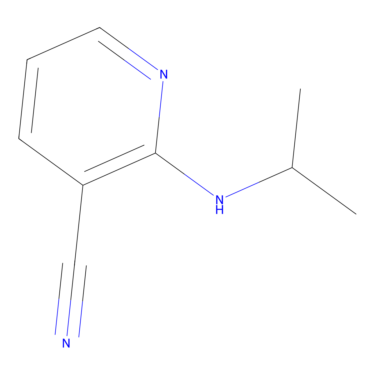 2-(Isopropylamino)nicotinonitrile molecular structure, CAS 28721-27-9
