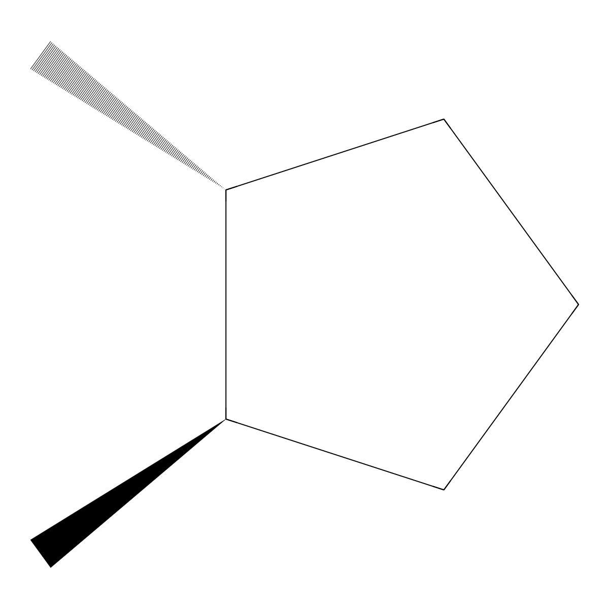 trans-1,2-Dimethylcyclopentane molecular structure, CAS 28729-52-4