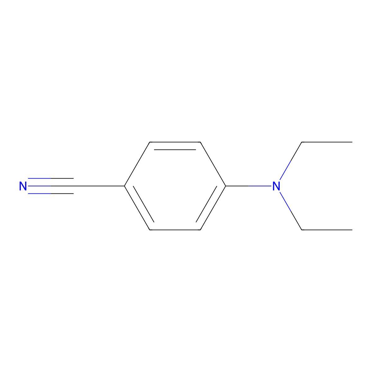 4-(Diethylamino)benzonitrile molecular structure, CAS 2873-90-7