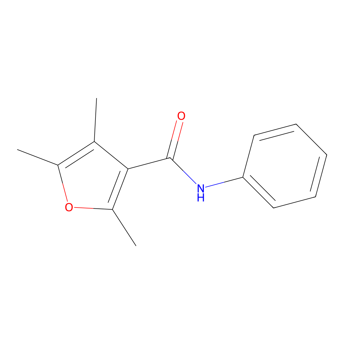 Methfuroxam molecular structure, CAS 28730-17-8