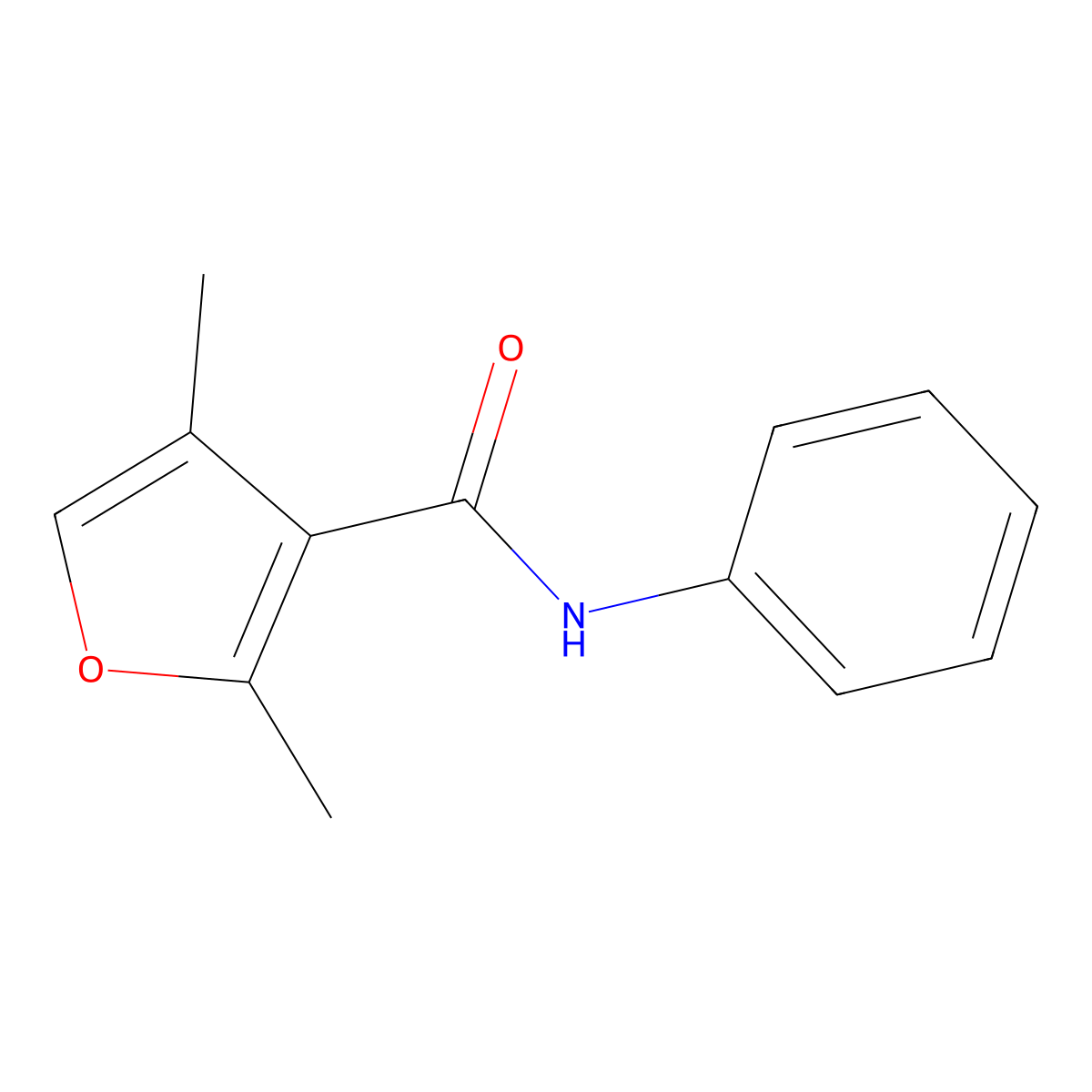 2,4-dimethyl-N-phenylfuran-3-carboxamide molecular structure, CAS 28730-18-9