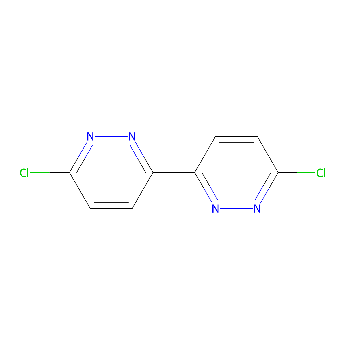 3-Chloro-6-(6-chloropyridazin-3-yl)pyridazine molecular structure, CAS 28732-46-9