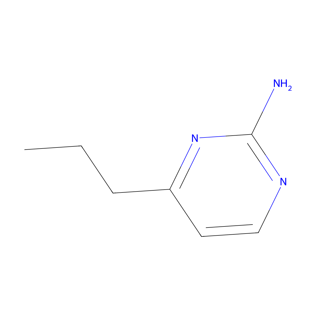 4-Propylpyrimidin-2-amine molecular structure, CAS 28732-64-1