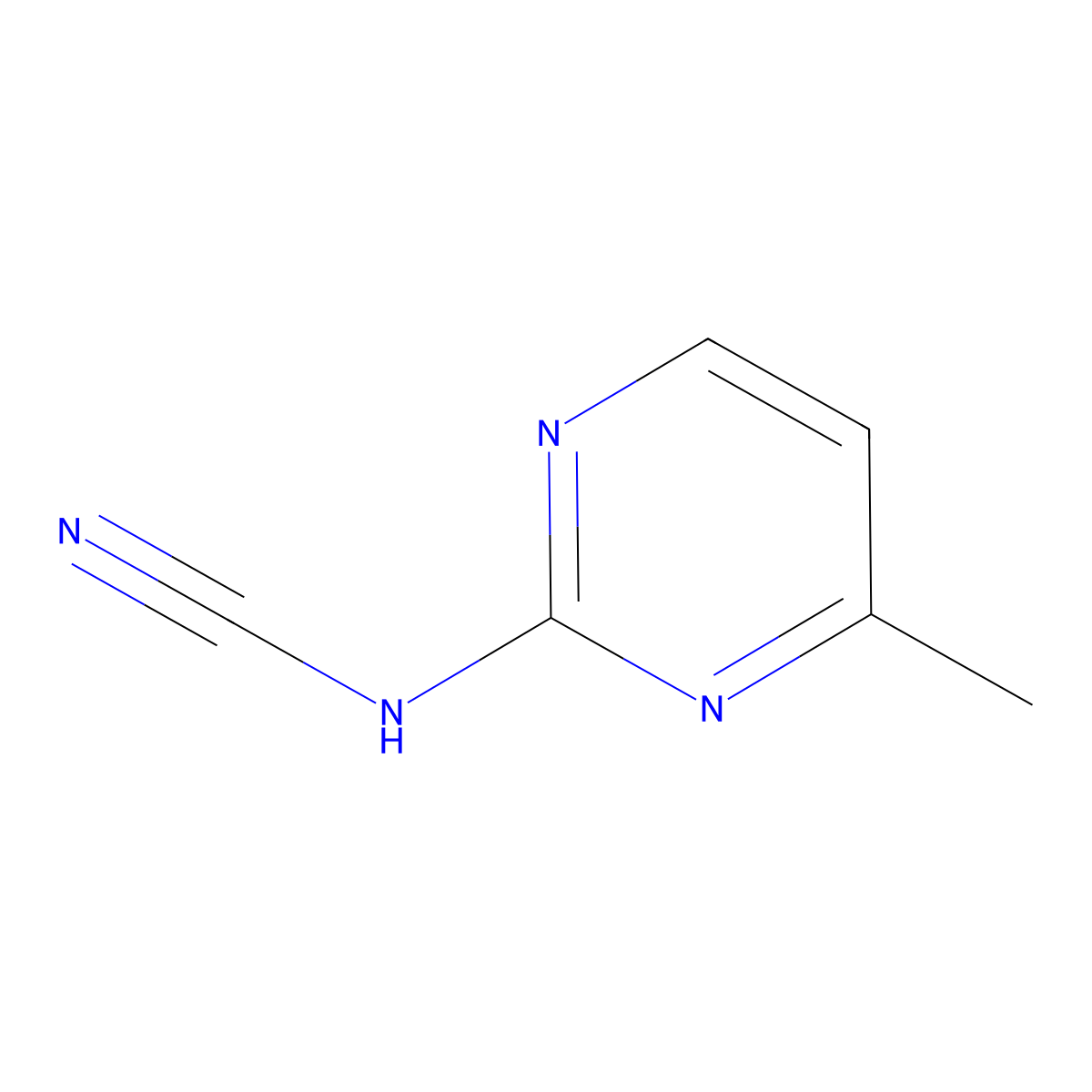 (4-Methylpyrimidin-2-yl)cyanamide molecular structure, CAS 28732-65-2