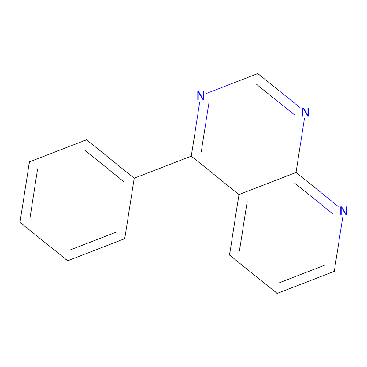 4-Phenylpyrido[2,3-d]pyrimidine molecular structure, CAS 28732-75-4
