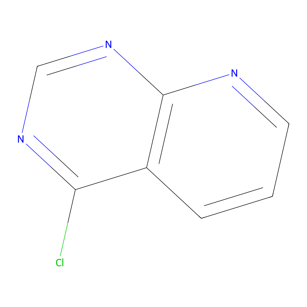 4-Chloropyrido[2,3-d]pyrimidine molecular structure, CAS 28732-79-8