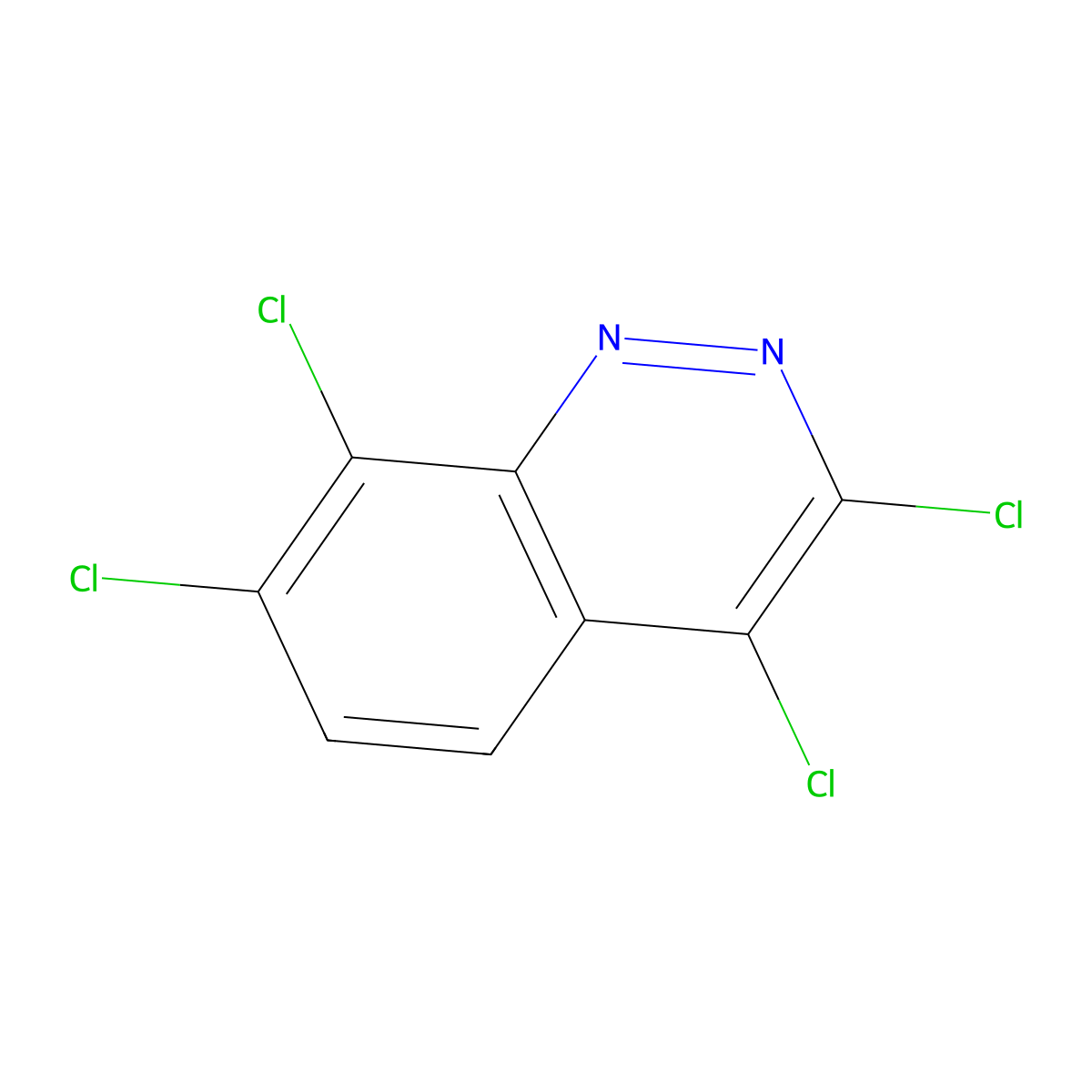 3,4,7,8-Tetrachlorocinnoline molecular structure, CAS 28734-89-6