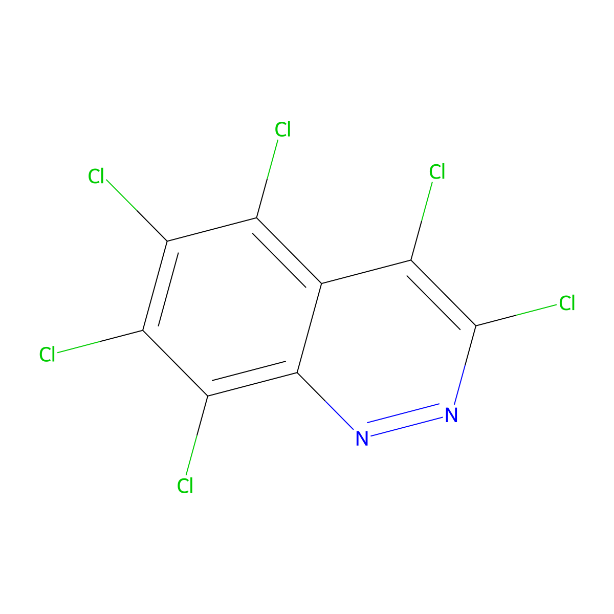 Perchlorocinnoline molecular structure, CAS 28734-90-9