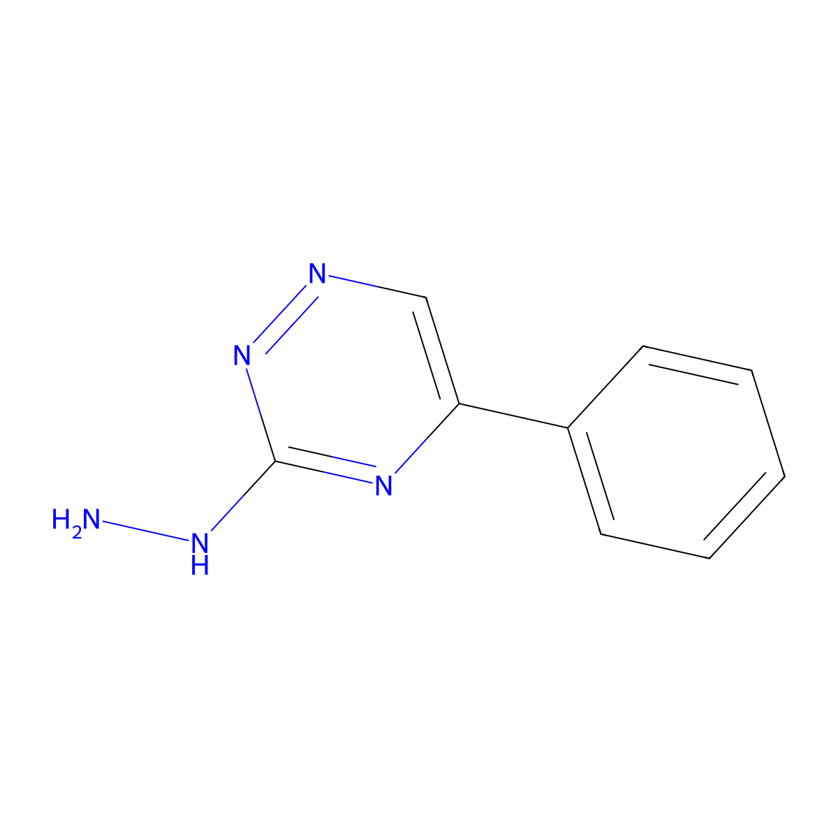 as-Triazine, 3-hydrazino-5-phenyl- molecular structure, CAS 28735-29-7