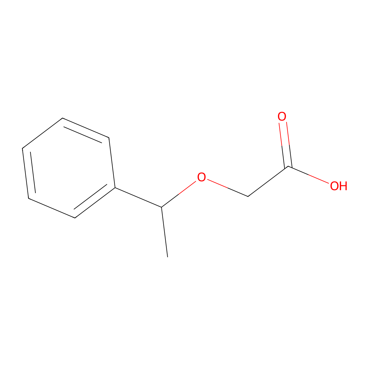 (S)-2-(1-Phenylethoxy)acetic acid molecular structure, CAS 287400-90-2