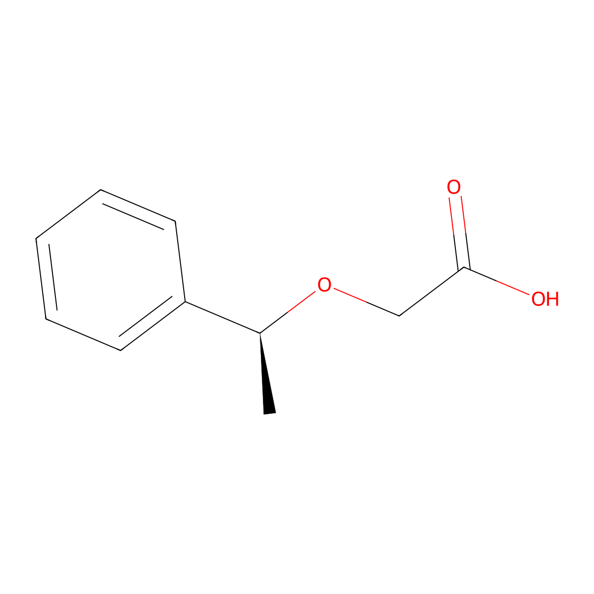 (S)-2-(1-Phenylethoxy)acetic acid molecular structure, CAS 287400-90-2