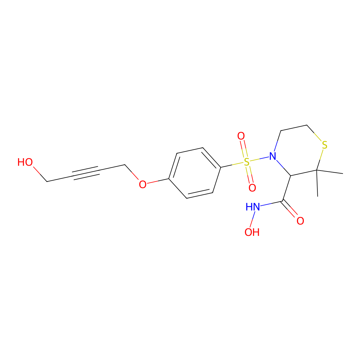 Apratastat molecular structure, CAS 287405-51-0