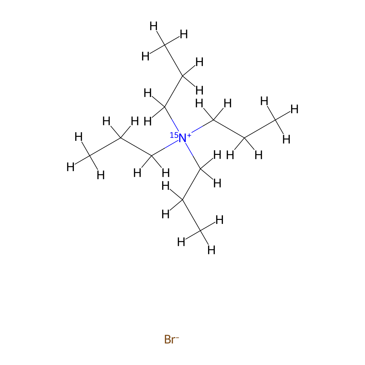 N,N,N-Tripropylpropan-1-(~15~N)aminium bromide molecular structure, CAS 287476-16-8