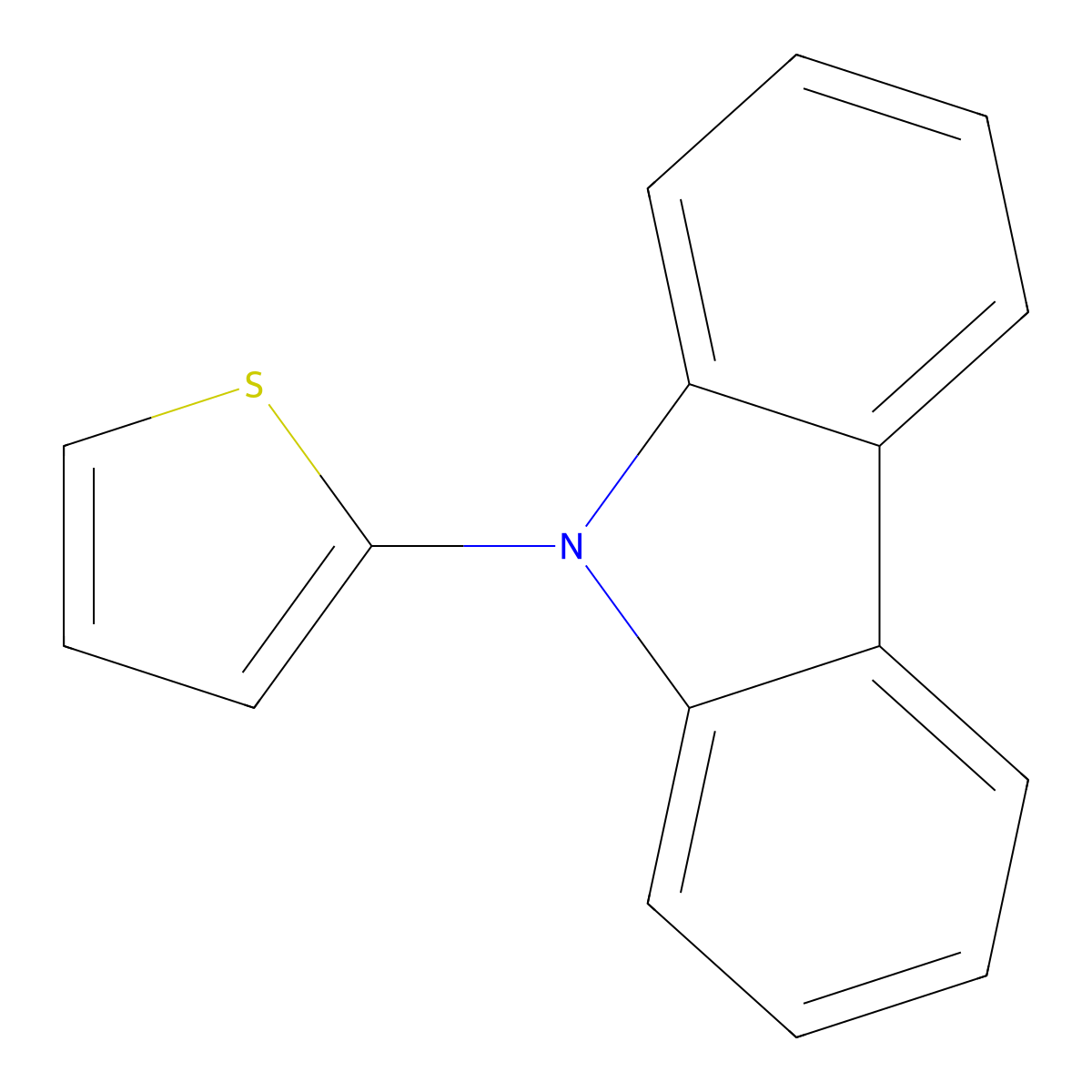 9-(2-thienyl)-9H-carbazole molecular structure, CAS 287485-75-0