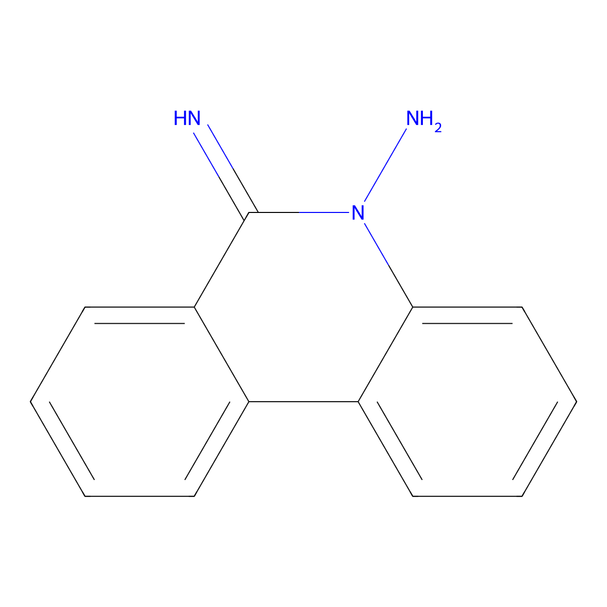 6-Iminophenanthridin-5-amine molecular structure, CAS 287490-90-8