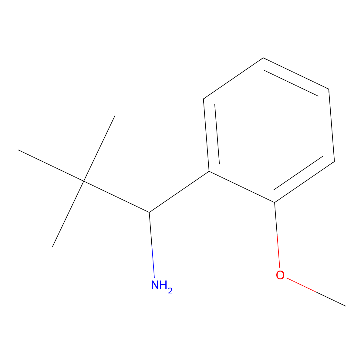(1S)-1-(2-methoxyphenyl)-2,2-dimethylpropan-1-amine molecular structure, CAS 287494-61-5