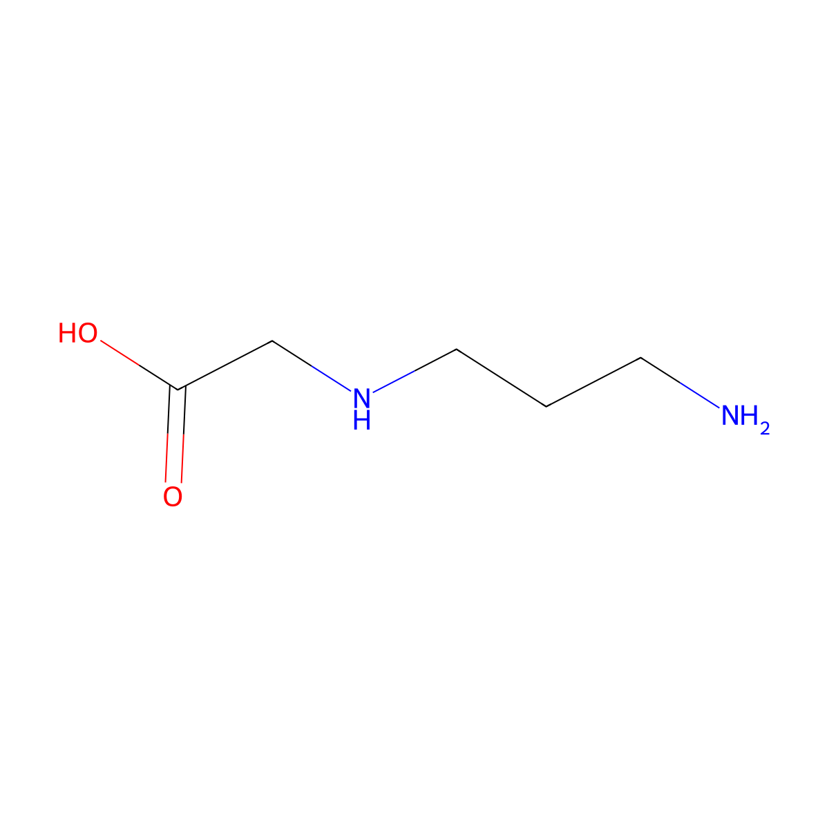 (3-Aminopropyl)glycine molecular structure, CAS 2875-41-4