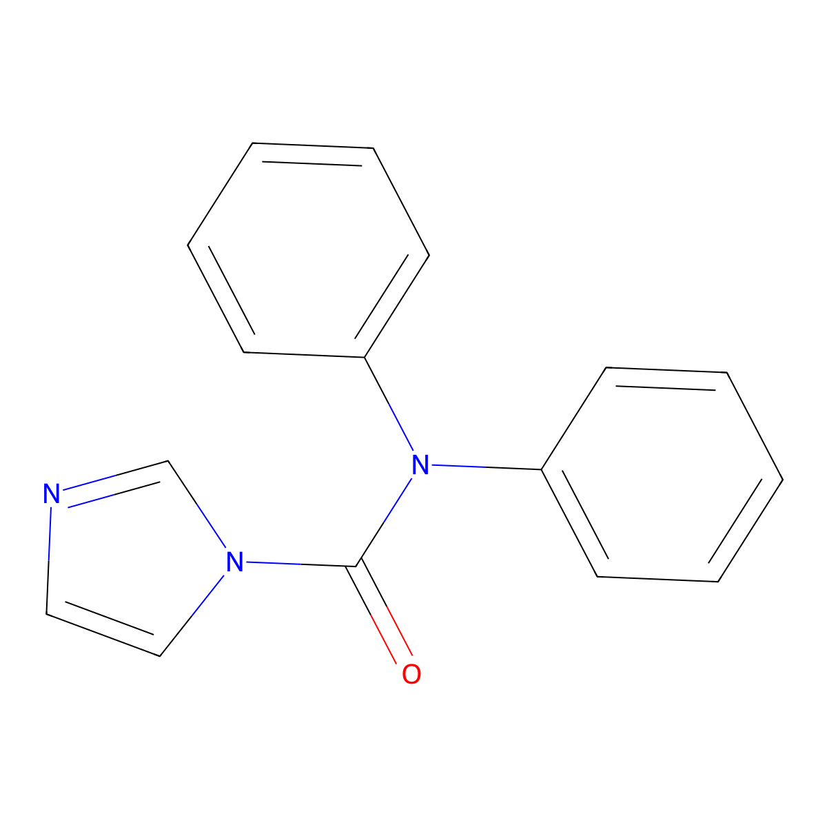 N,N-diphenyl-1H-imidazole-1-carboxamide molecular structure, CAS 2875-79-8