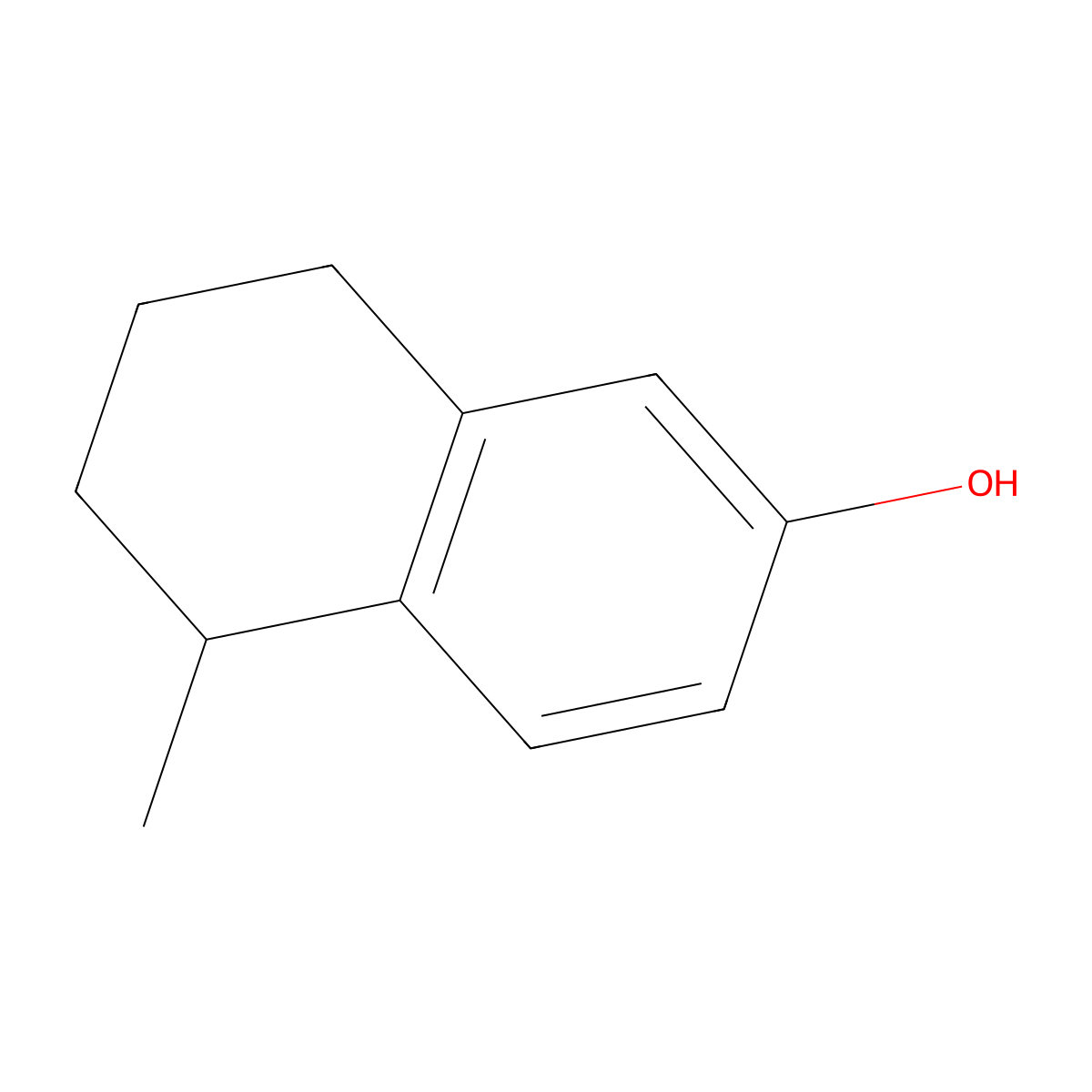 5-Methyl-5,6,7,8-tetrahydronaphthalen-2-ol molecular structure, CAS 28750-01-8