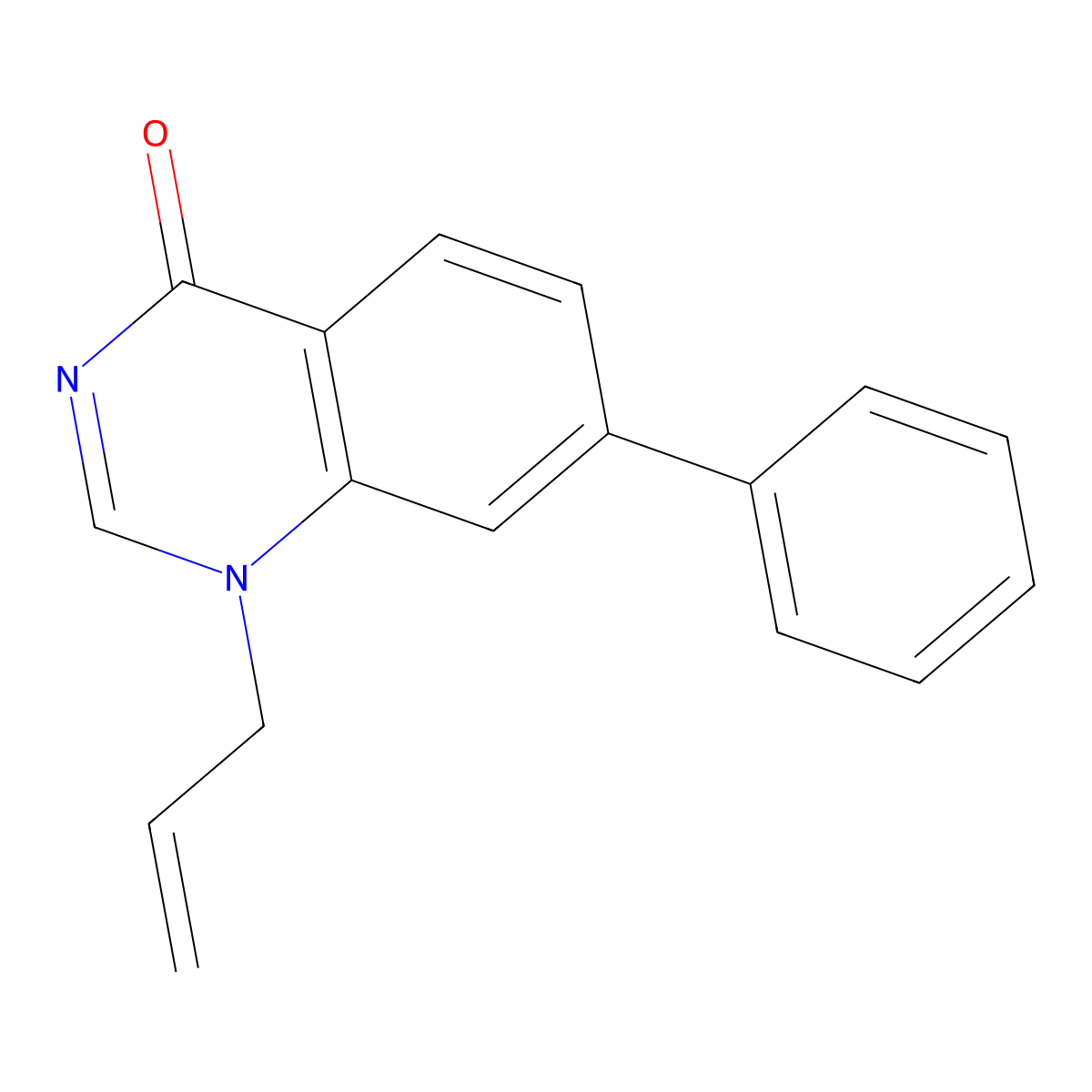 1-Allyl-7-phenylquinazolin-4(1H)-one molecular structure, CAS 28751-92-0