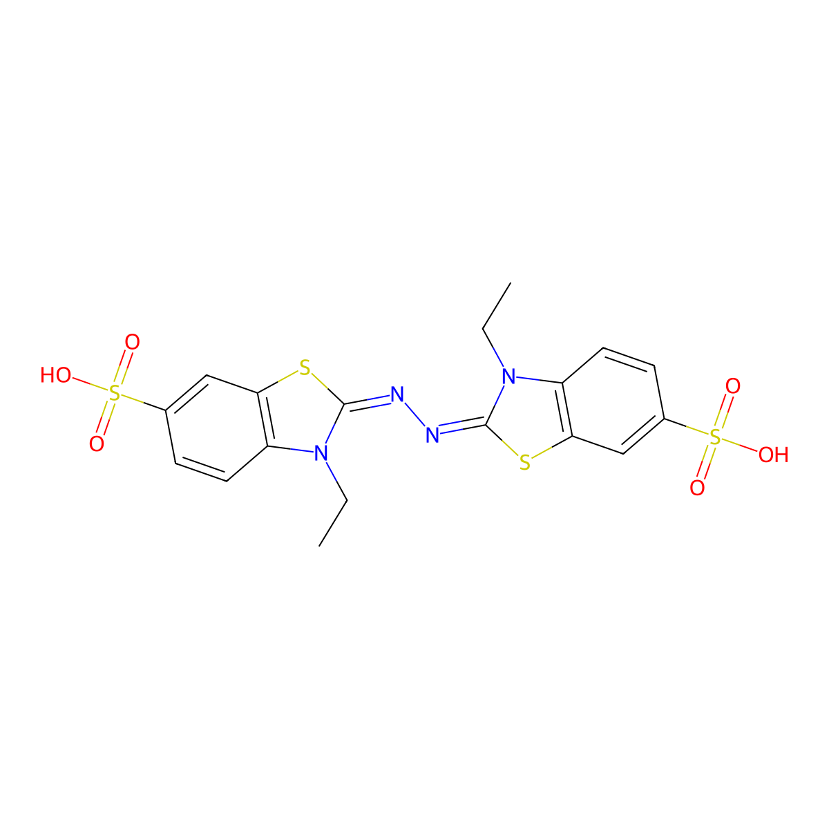 Abts molecular structure, CAS 28752-68-3