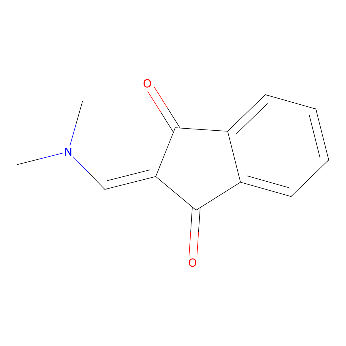 2-((Dimethylamino)methylene)-1H-indene-1,3(2H)-dione molecular structure, CAS 28752-91-2